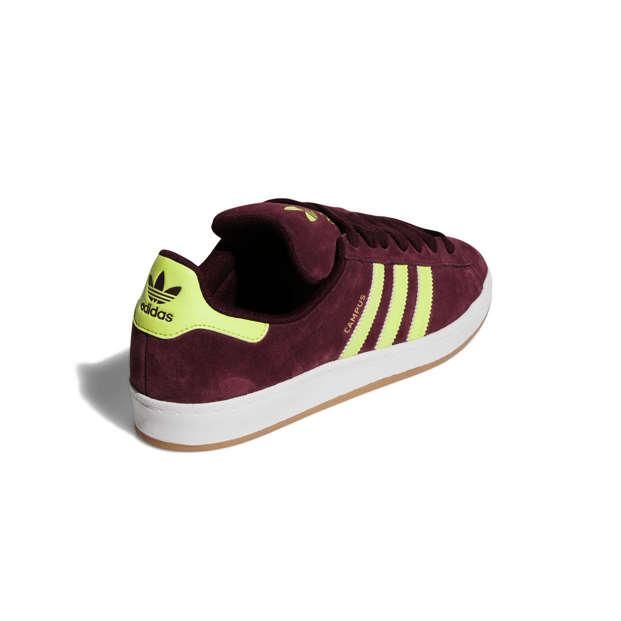 Adidas Campus ADV Shoes - Maroon / Semi Solar Yellow / Footwear White (JQ2099)