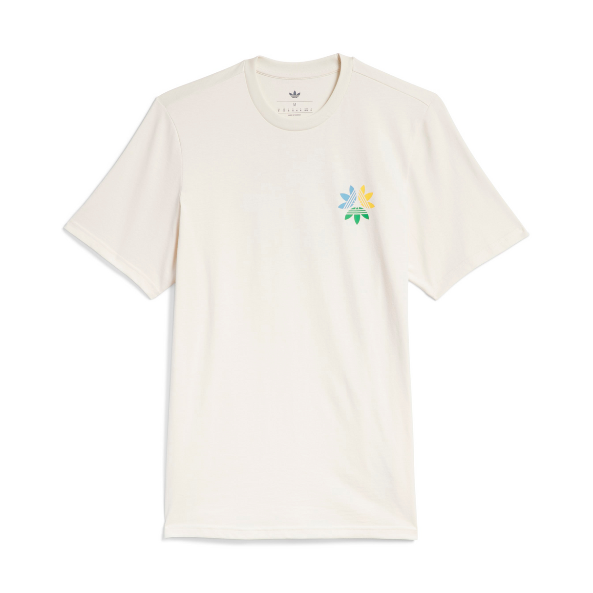 Adidas PW Trefoil T-Shirt - Wonder White / Crew Yellow