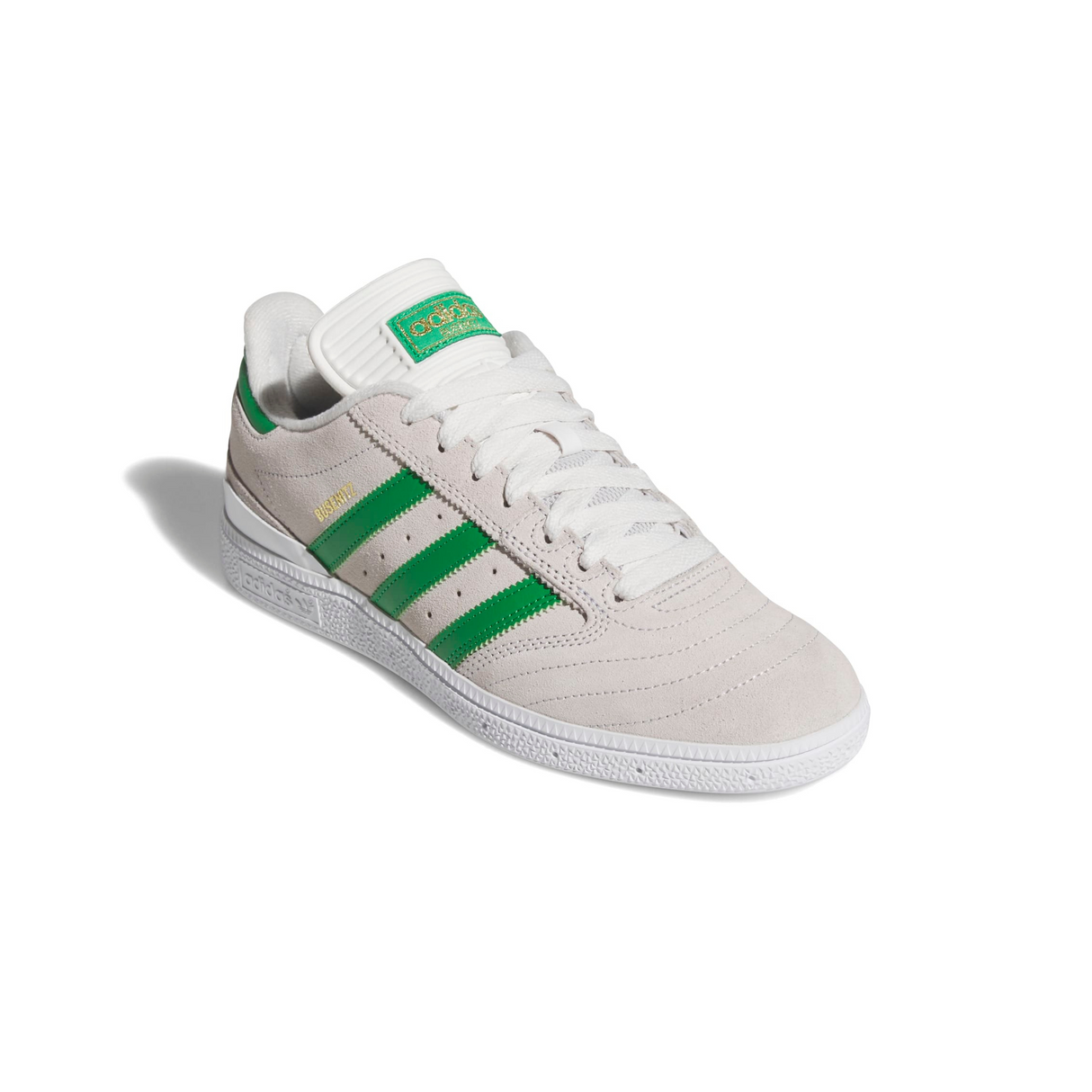 Adidas Skateboarding Busenitz Shoes - Crystal White / Crystal White / Gold Metallic (JH8133)