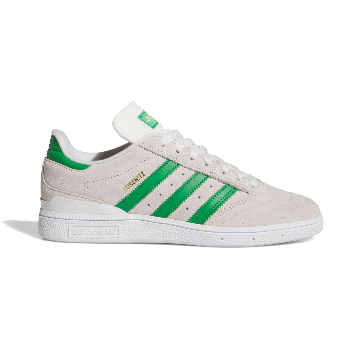 Adidas Skateboarding Busenitz Shoes - Crystal White / Crystal White / Gold Metallic (JH8133)