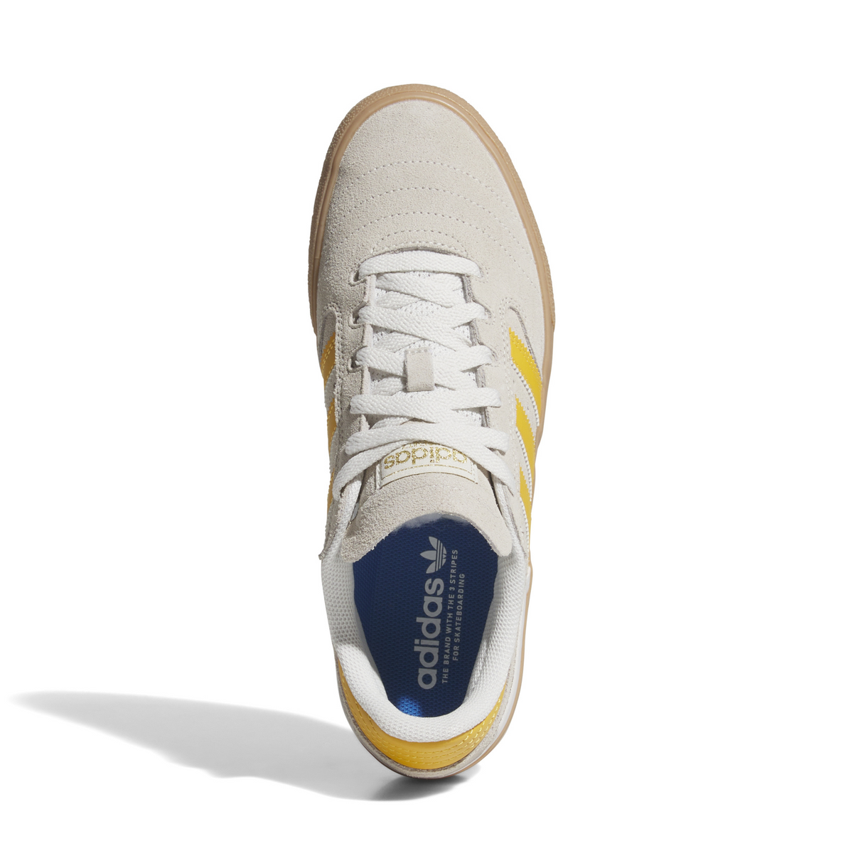 Adidas Skateboarding Busenitz Vulc II Shoes - Crystal White / Preloved Yellow / Gold Metallic