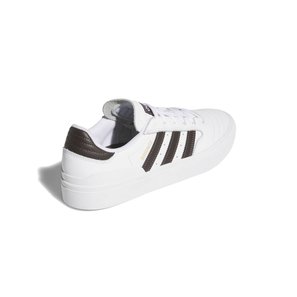 Adidas Skateboarding Busenitz Vulc II Shoes - Footwear White / Aurora Coffee / Gold Metallic (KJ3476)