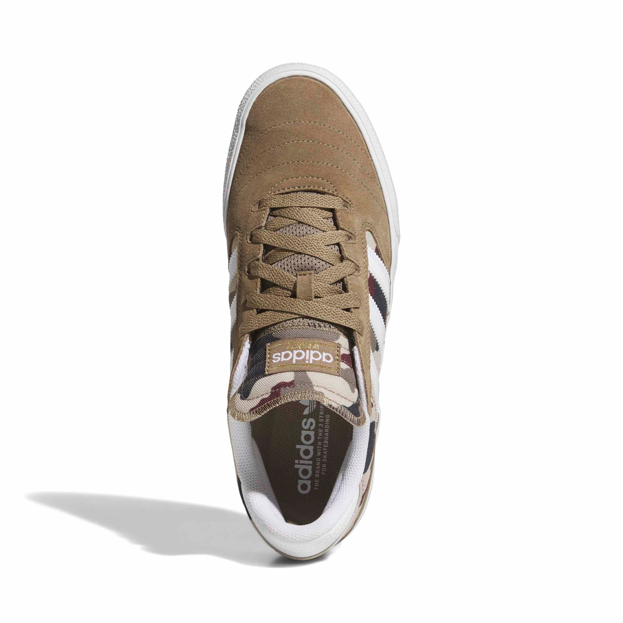 Adidas Skateboarding Busenitz Vulc II Shoes - Khaki Six / Footwear White / Aurora Ink (KJ0252)