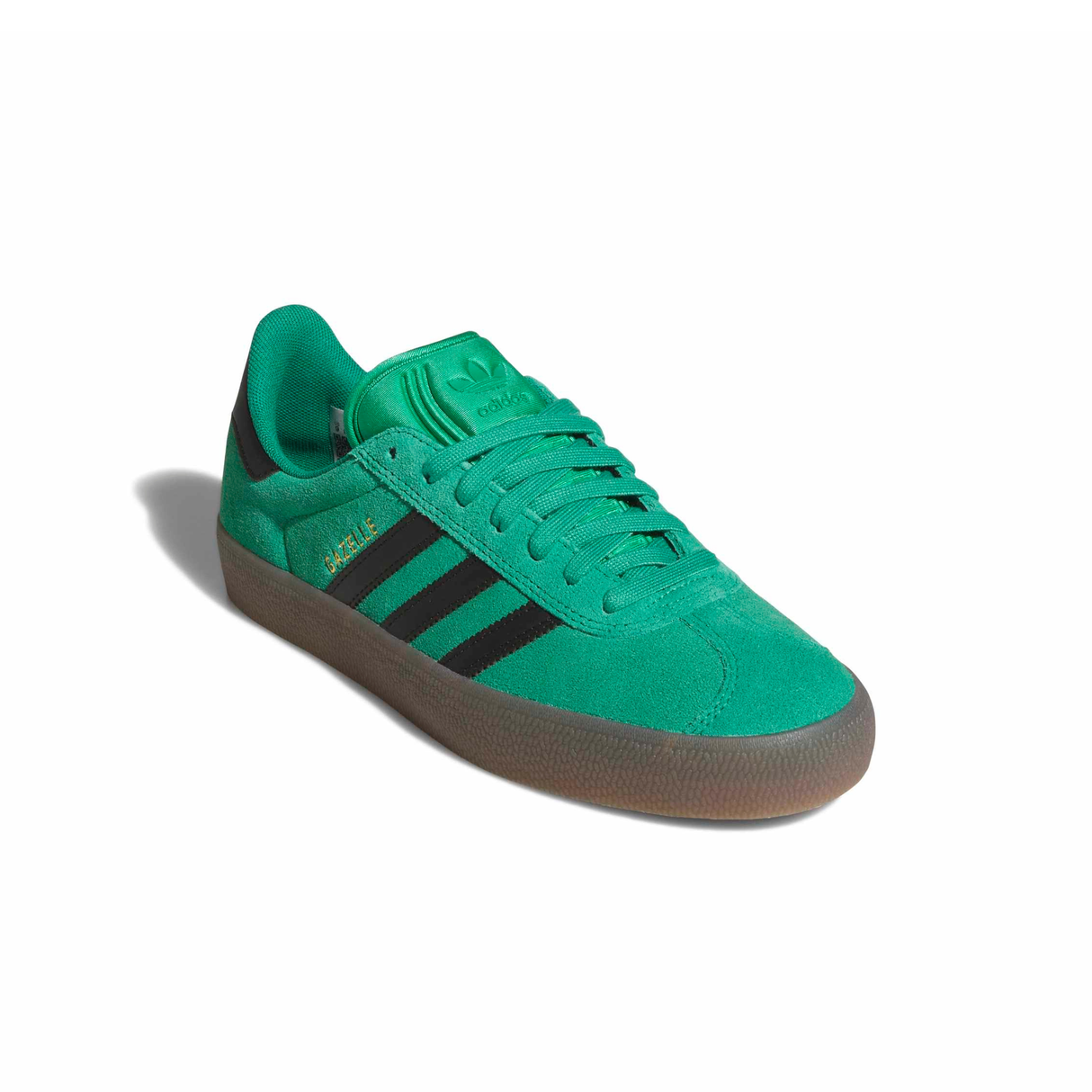Adidas Skateboarding Gazelle ADV Shoes - Court Green / Core Black / Gum (KI3206)
