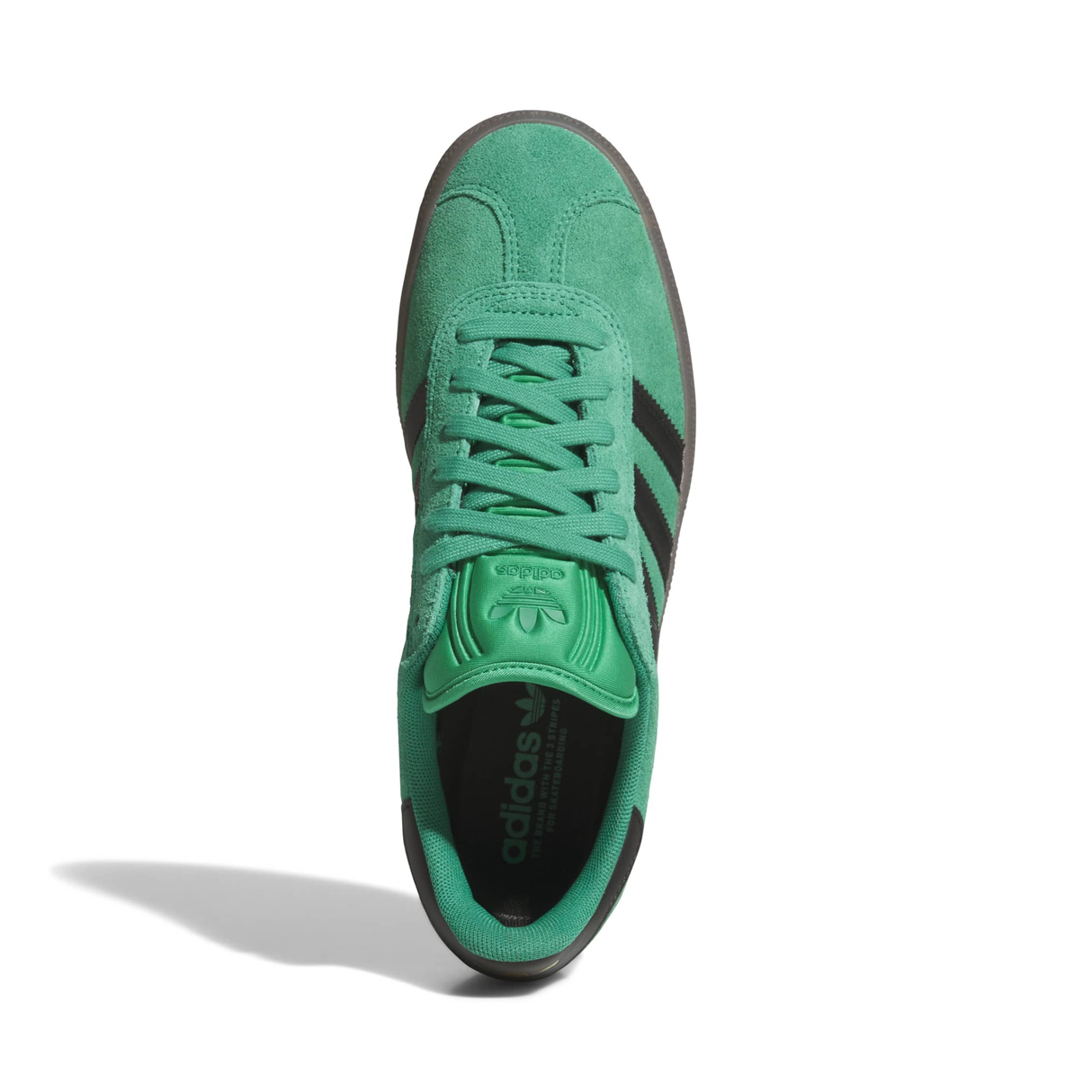 Adidas Skateboarding Gazelle ADV Shoes - Court Green / Core Black / Gum (KI3206)