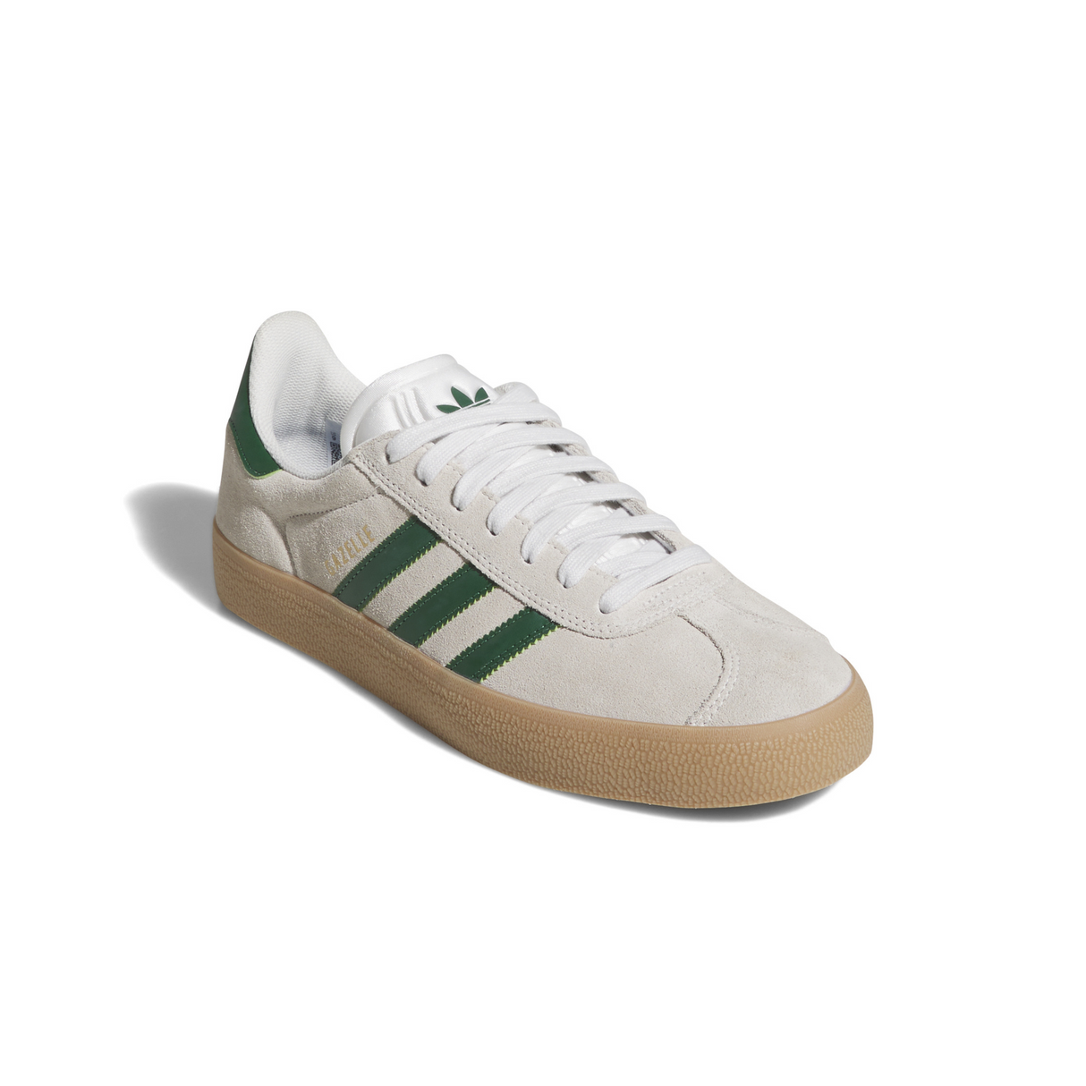 Adidas Skateboarding Gazelle ADV Shoes - Crystal White / Crystal White / Gum (JP5858)