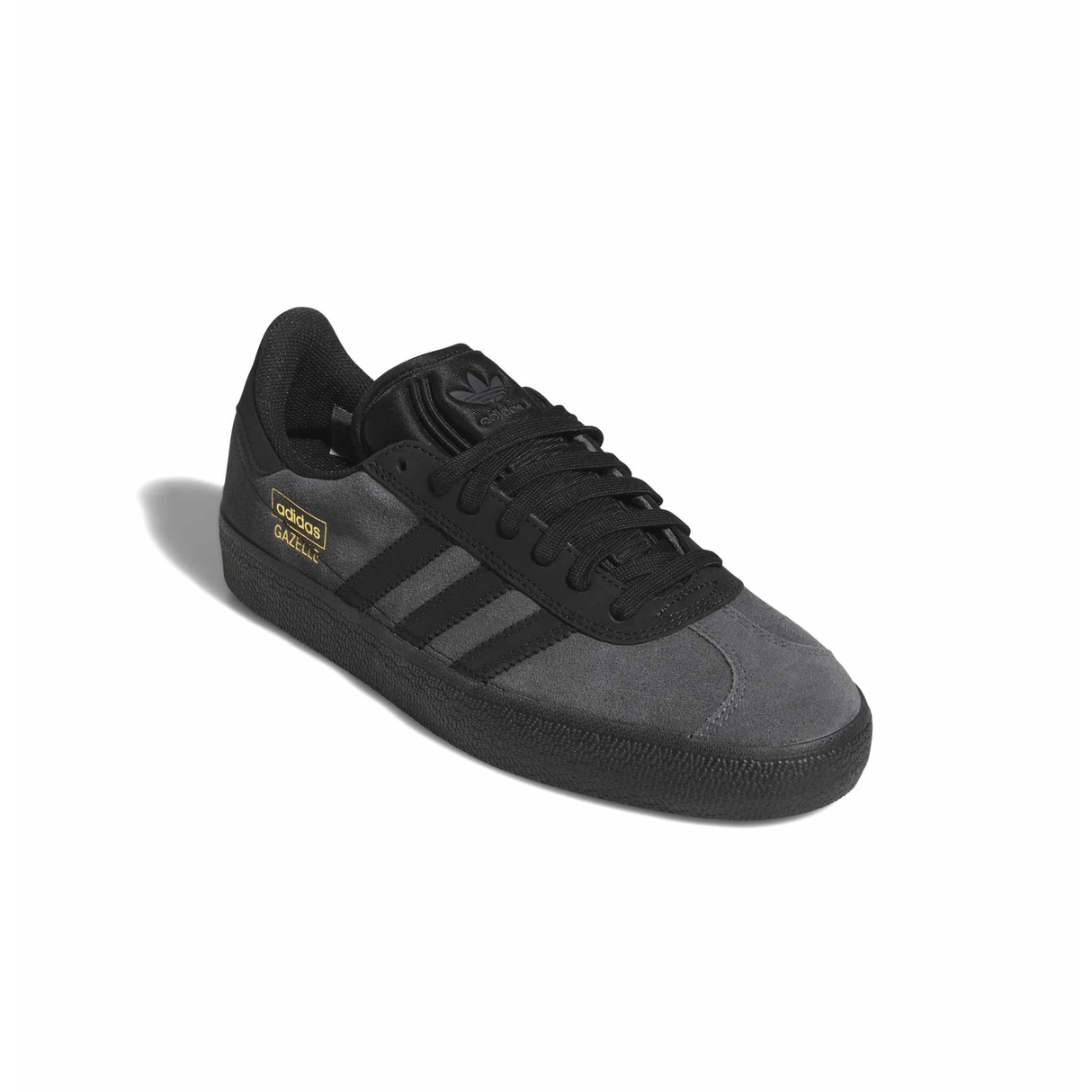 Adidas Skateboarding Gazelle ADV Shoes - Grey Six / Core Black / Gold Metallic (KJ0270)