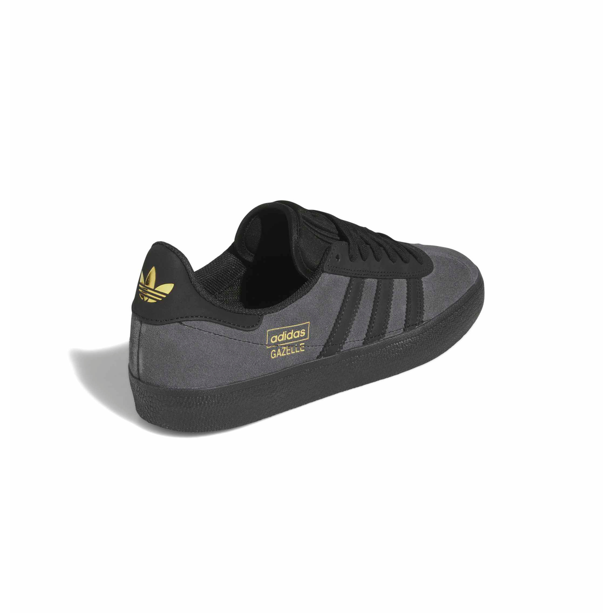 Adidas Skateboarding Gazelle ADV Shoes - Grey Six / Core Black / Gold Metallic (KJ0270)