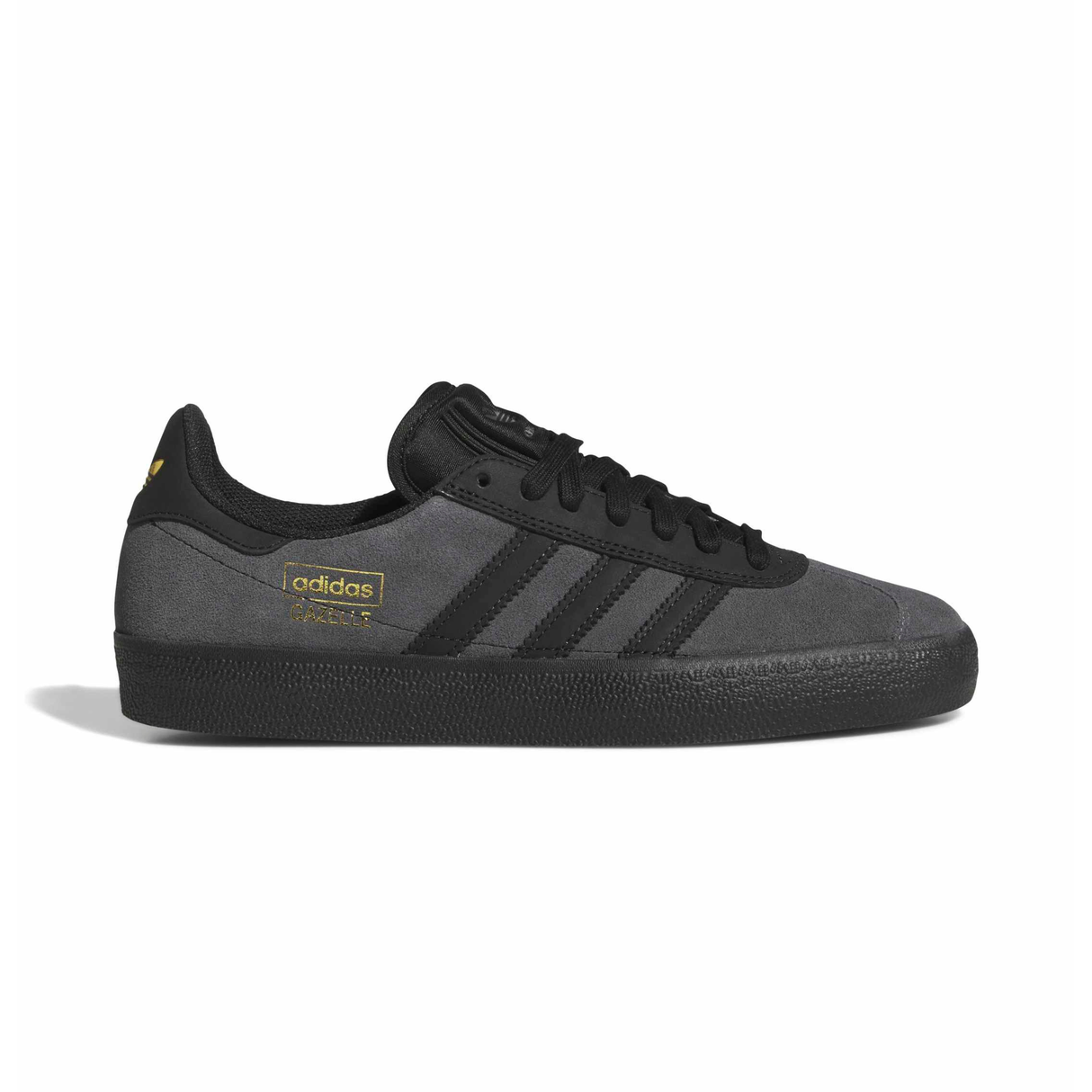 Adidas Skateboarding Gazelle ADV Shoes - Grey Six / Core Black / Gold Metallic (KJ0270)