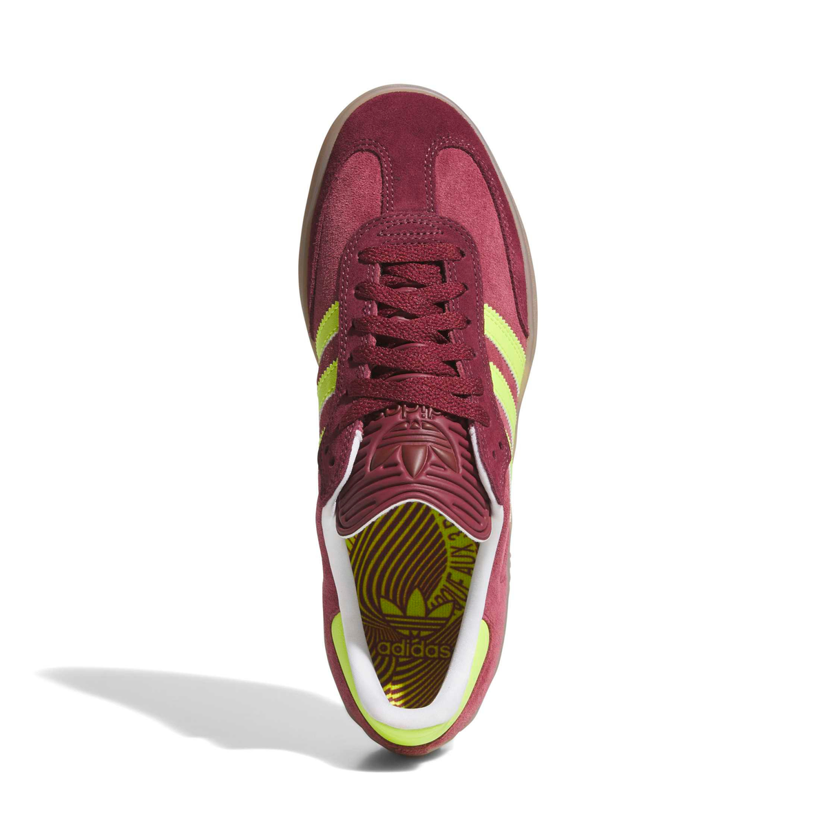 Adidas Skateboarding Puig Samba Shoes - Maroon / Semi Solar Yellow / Shadow Red (KK3742)