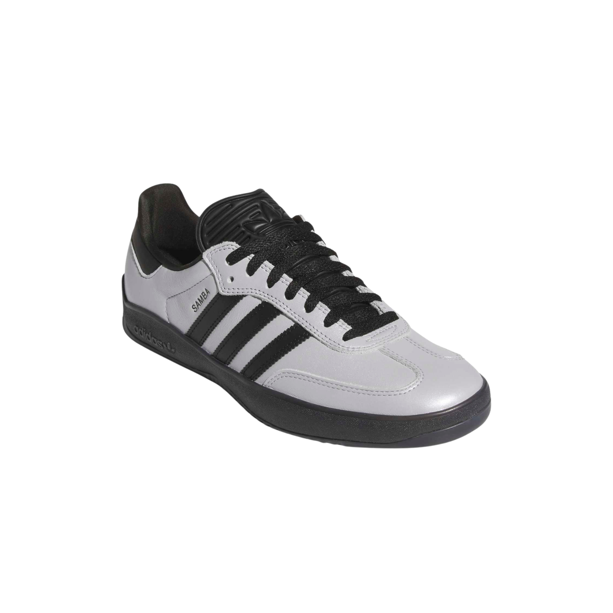 Adidas Skateboarding Puig Samba Shoes - Silver Metallic / Core Black / Core Black (HQ4747)