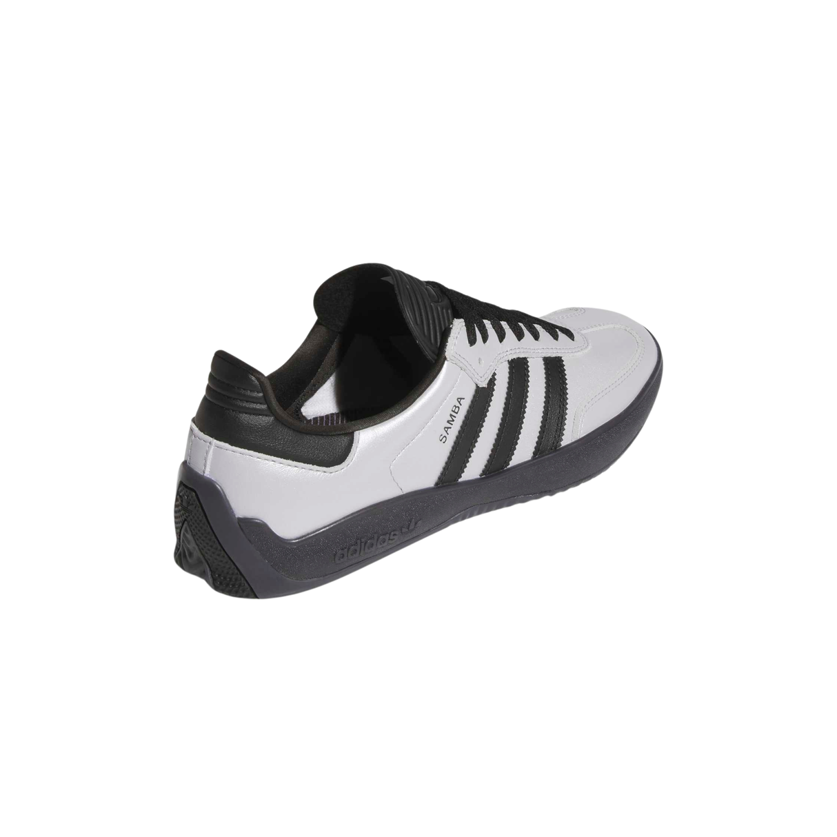 Adidas Skateboarding Puig Samba Shoes - Silver Metallic / Core Black / Core Black (HQ4747)