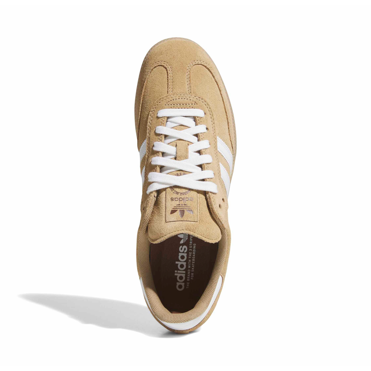 Adidas Skateboarding Samba ADV Shoes - Cardboard / Cloud White / Gum (KI5089)