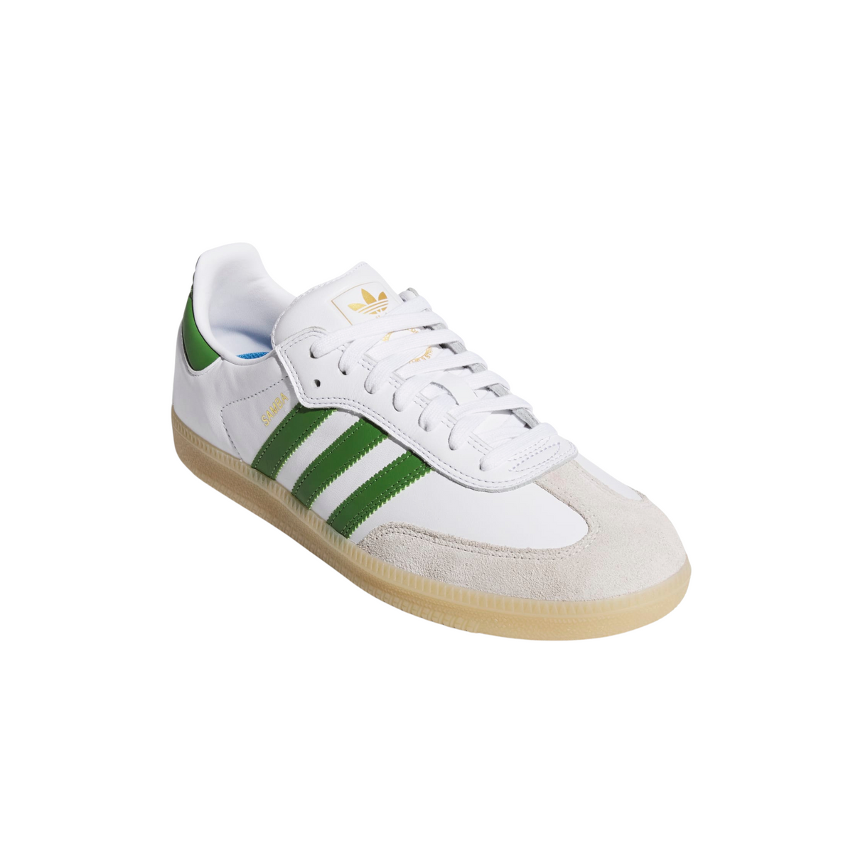 Adidas Skateboarding Samba ADV Shoes Trainers - Cloud White / Crew Green / Gum (JP8522)