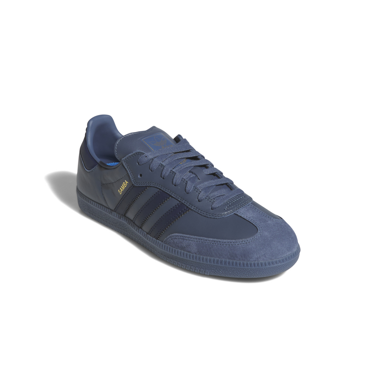 Adidas Skateboarding Samba ADV Shoes Trainers - Preloved Ink / Preloved Ink / Gold Metallic (JH8803)