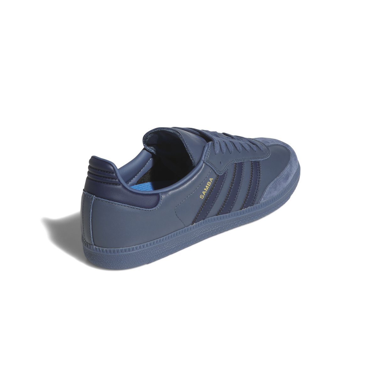 Adidas Skateboarding Samba ADV Shoes Trainers - Preloved Ink / Preloved Ink / Gold Metallic (JH8803)