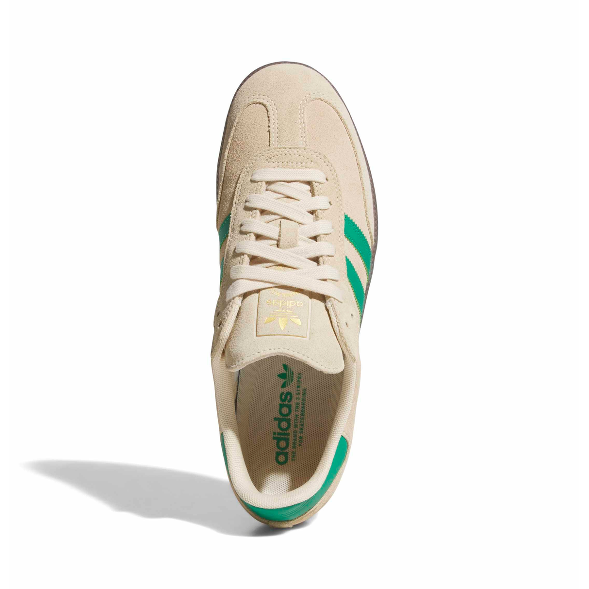 Adidas Skateboarding Samba ADV Shoes Trainers - Sand Strata /. Court Green / Gum4 (KJ0262)