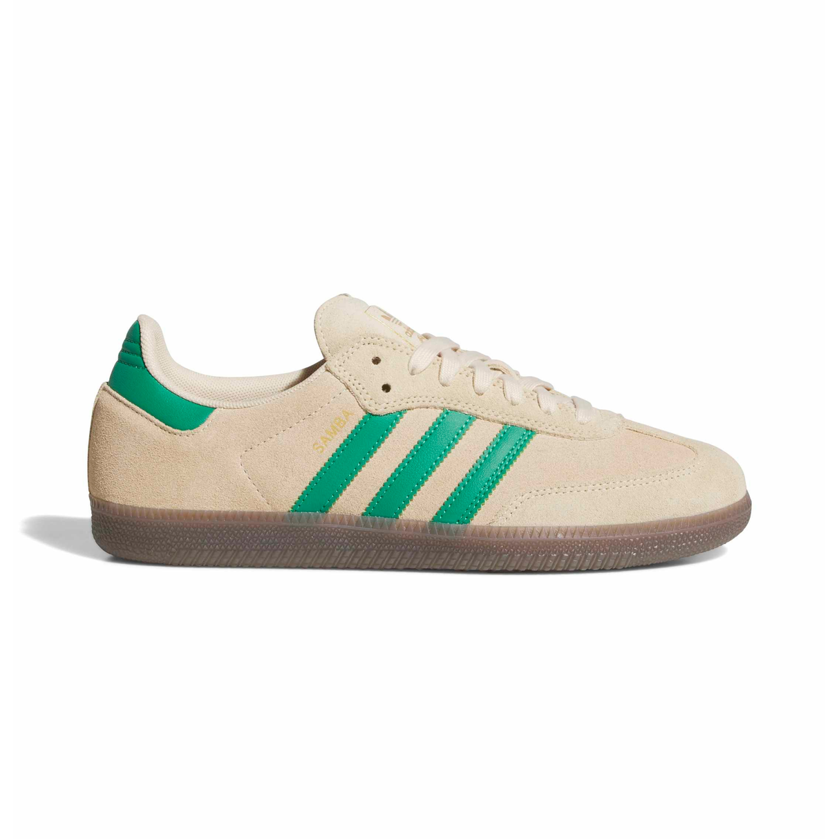 Adidas Skateboarding Samba ADV Shoes Trainers - Sand Strata /. Court Green / Gum4 (KJ0262)