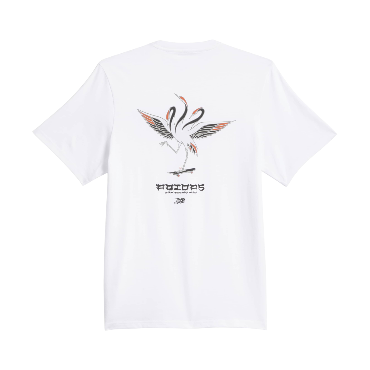 Adidas Skateboarding Temple of Skate Crane T-Shirt - White