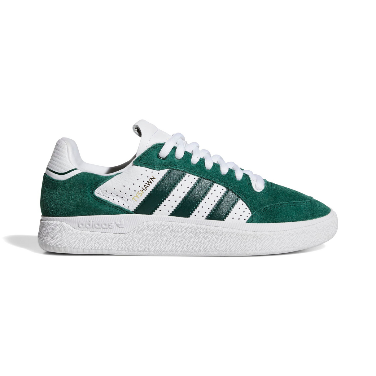 Adidas Skateboarding Tyshawn Low Shoes - Collegiate Green / Collegiate Green / Footwear White (JQ1138)