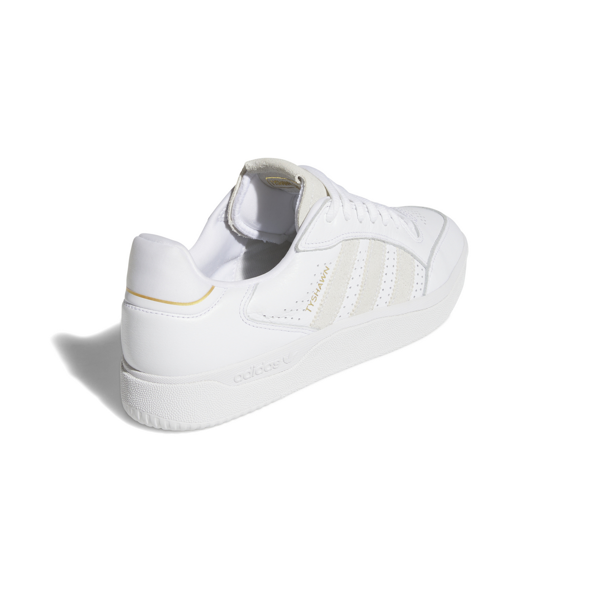 Adidas Skateboarding Tyshawn Low Shoes - Footwear White / Footwear White / Gold Metallic