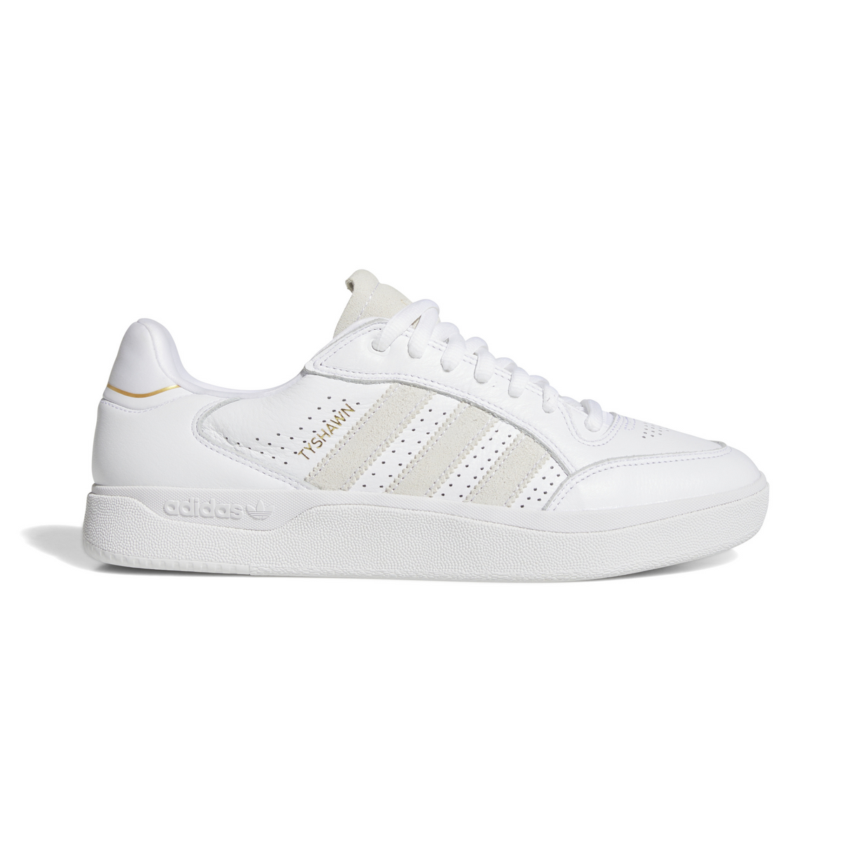 Adidas Skateboarding Tyshawn Low Shoes - Footwear White / Footwear White / Gold Metallic