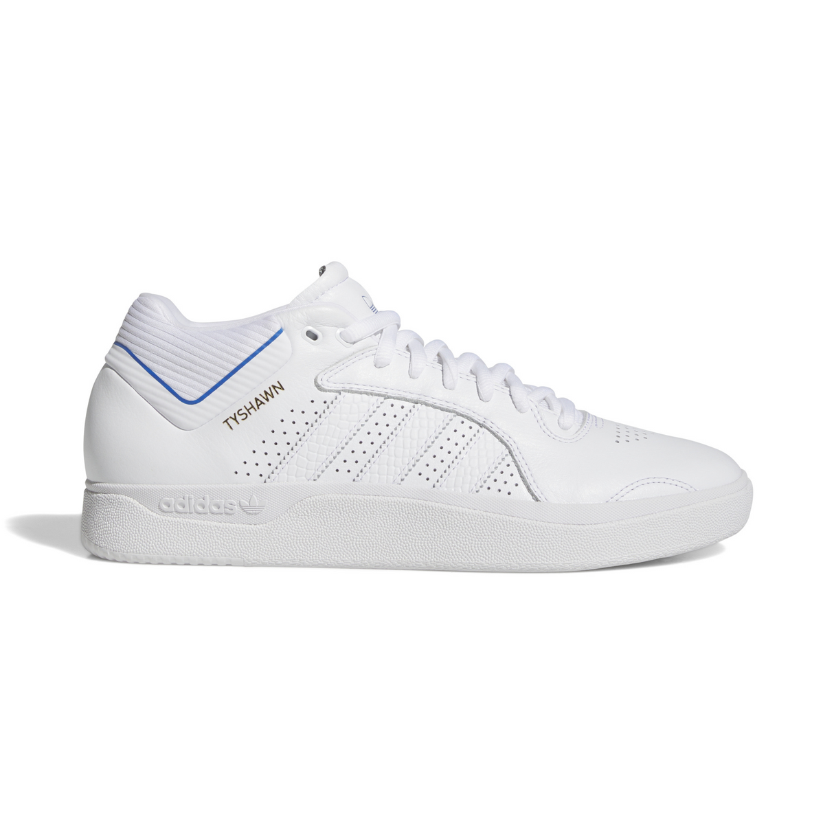 Adidas Skateboarding Tyshawn Pro Shoes - Footwear White / Bluebird / Gold Metallic