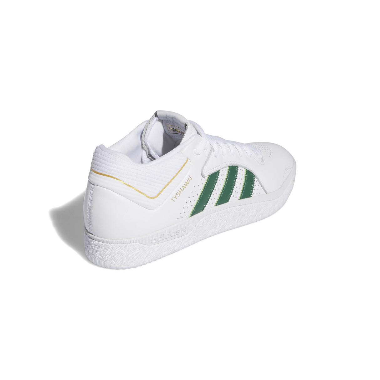 Adidas Skateboarding Tyshawn Pro Shoes - Footwear White / Dark Green / Blue Bird