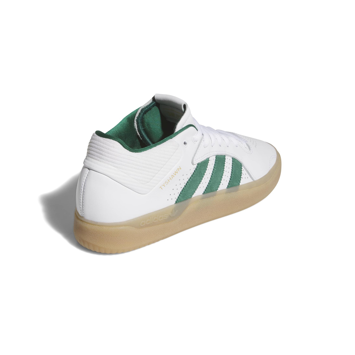 Adidas Skateboarding Tyshawn Shoes - Footwear White / Collegiate Green / Gum4 (KJ5406)