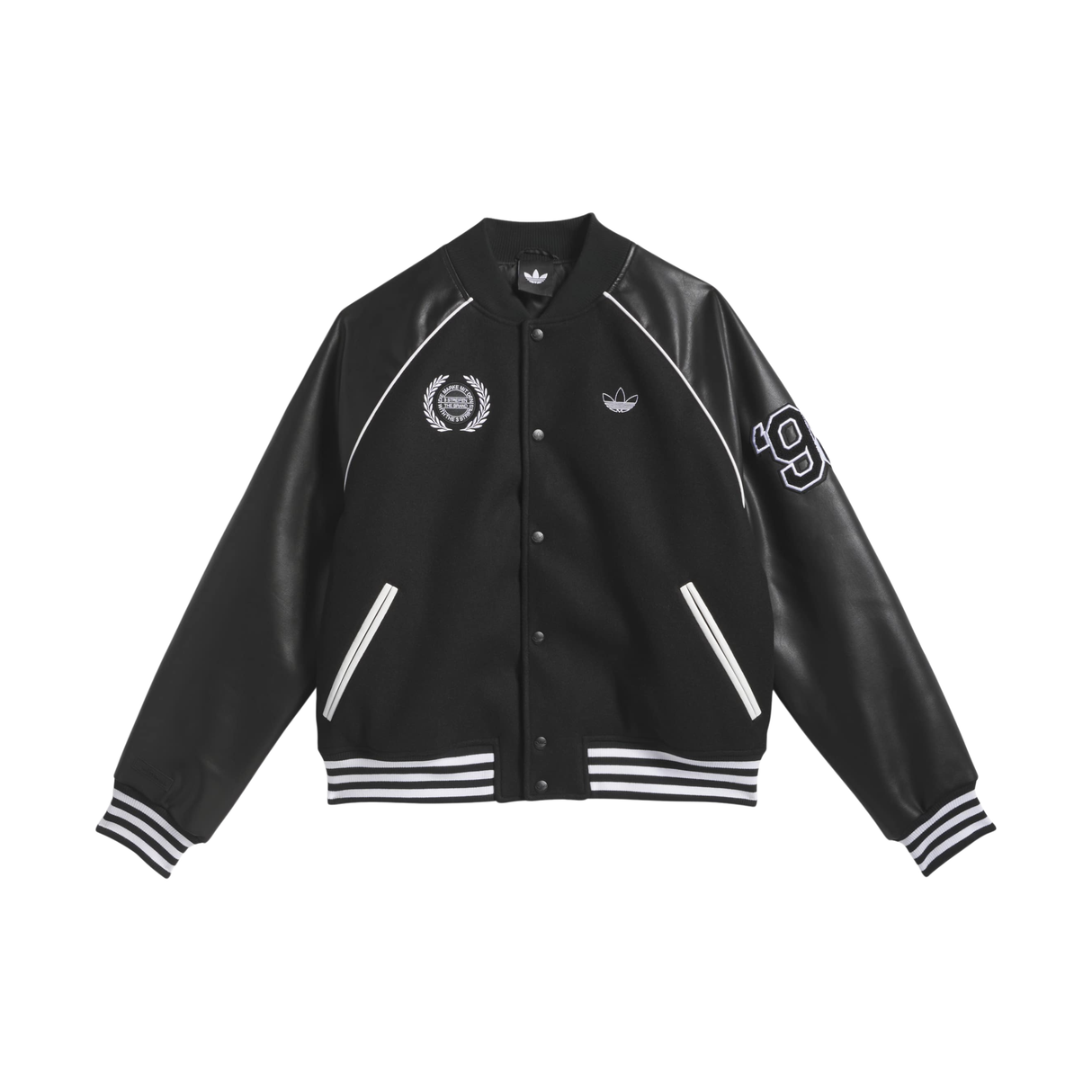 Adidas Skateboarding x Tyshawn Varsity Jacket - Black / White