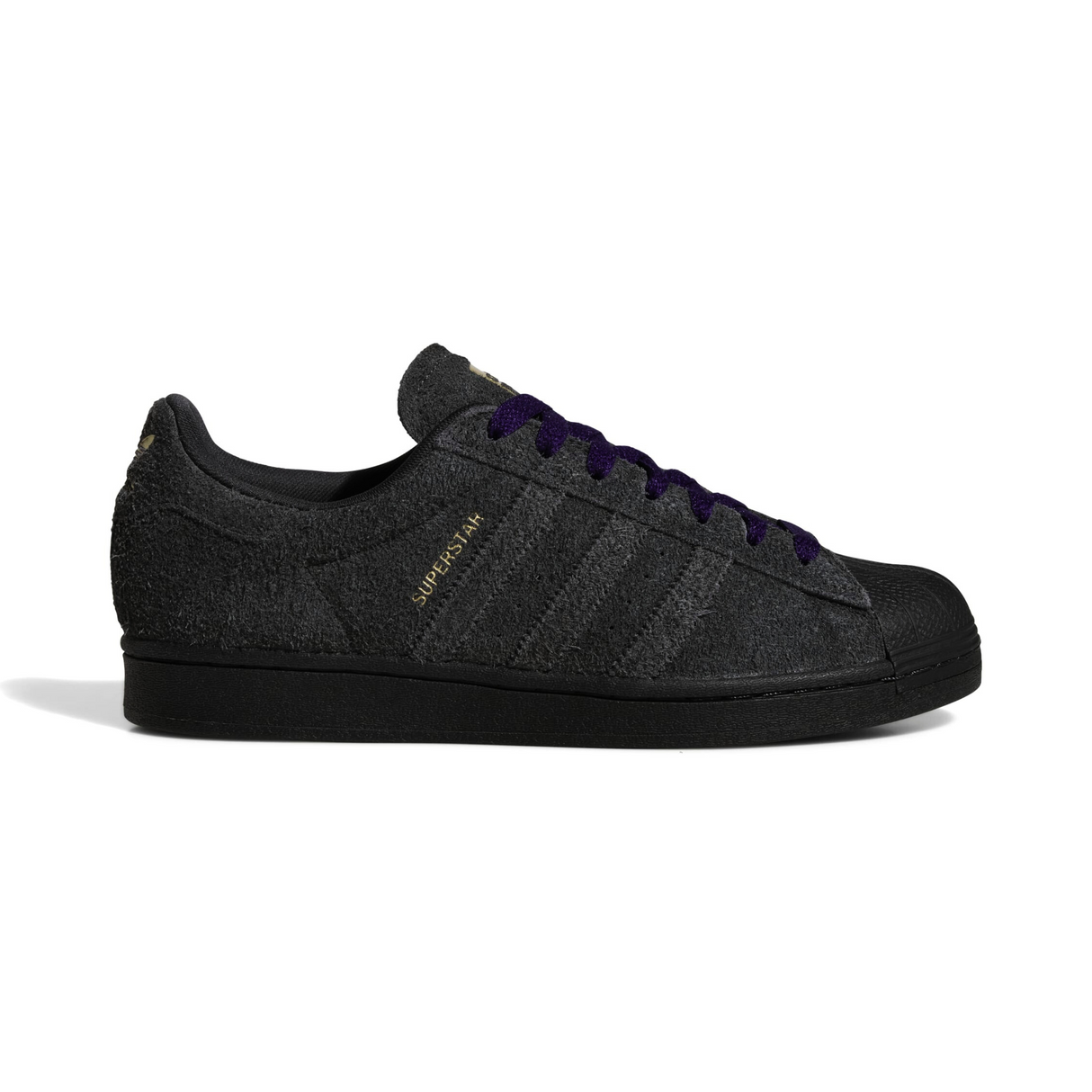 Adidas Superstar ADV Shoes - Carbon / Carbon / Collegiate Purple