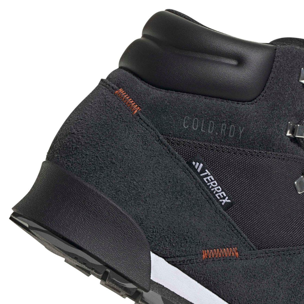 Adidas Terrex Snowpitch Cold.RDY Hiking Shoes - Core Black / Core Black / Semi Impact Orange (IH3663)