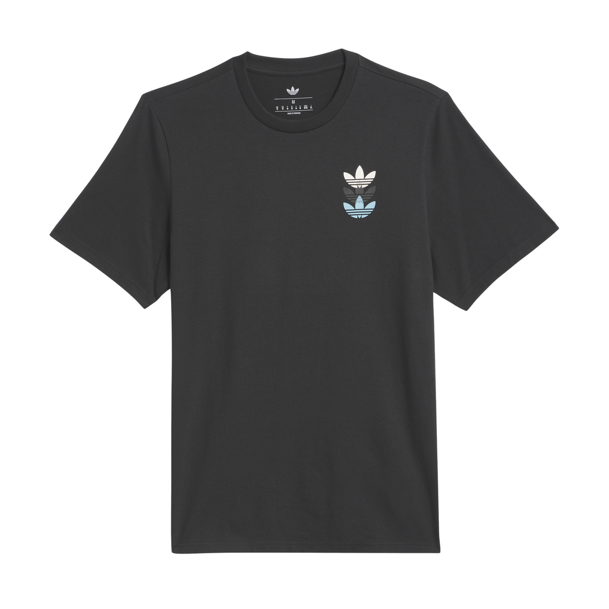 Adidas Triple Trefoil T-Shirt - Black / Preloved Blue