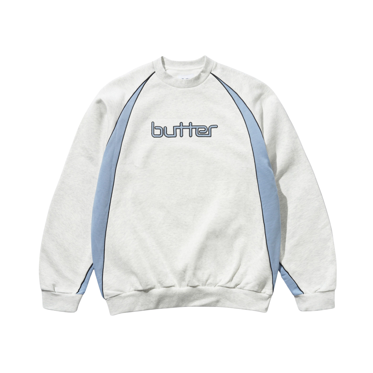 Butter Goods Match Logo Crewneck Sweatshirt - Ash