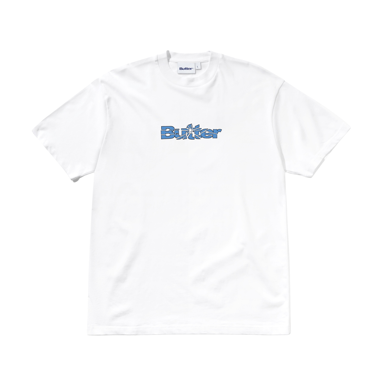 Butter Goods Smashed Logo T-Shirt - White