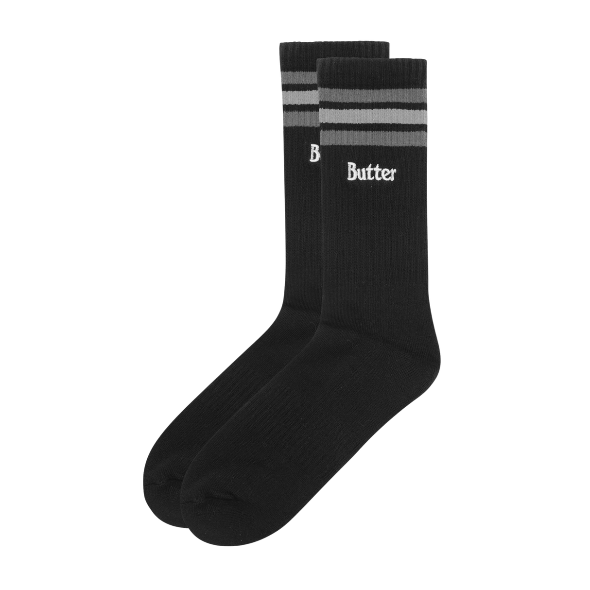 Butter Goods Stripe Socks - Black