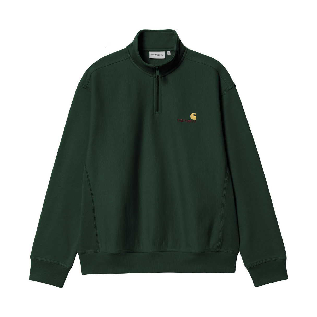 Carhartt WIP American Script Half Zip Sweatshirt - Conifer