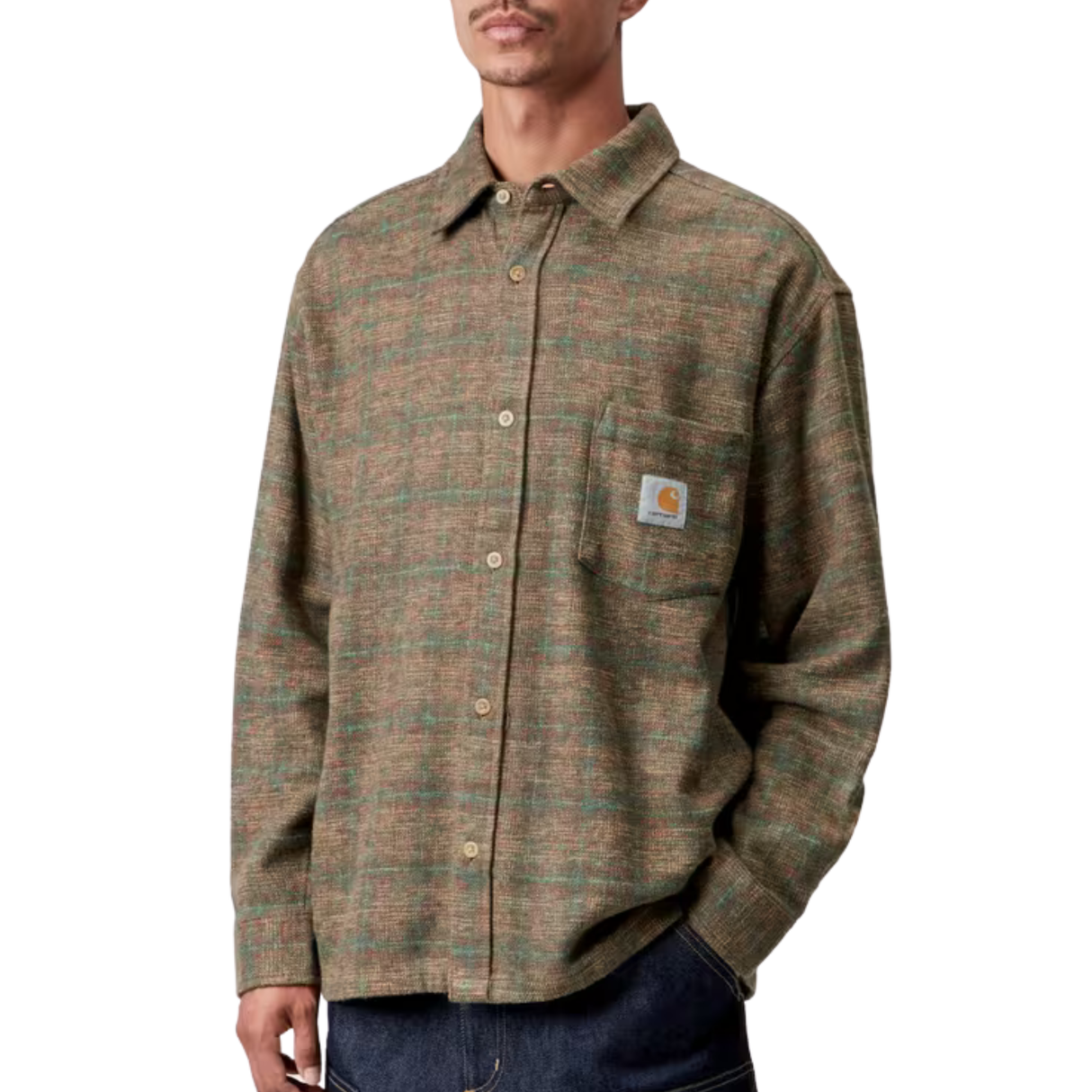 Carhartt WIP Bagley Shirt - Bagley Check, Hamilton Brown