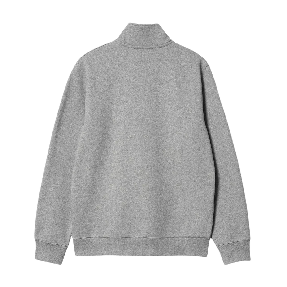 Carhartt WIP Chase Neck Zip Sweatshirt - Grey Heather / Gold