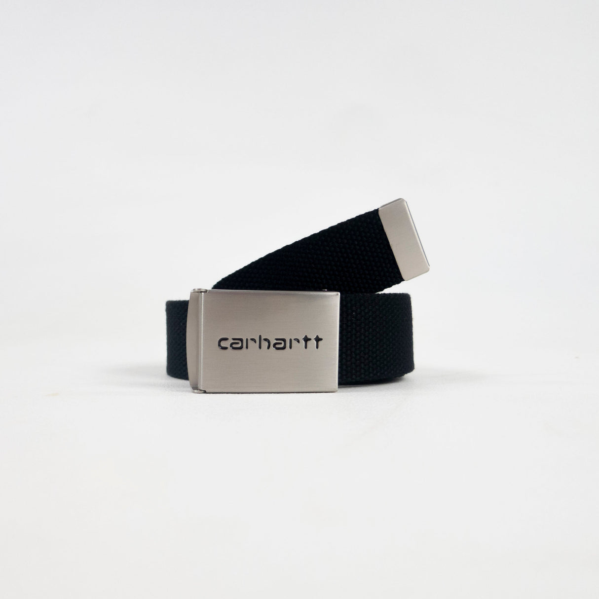 Carhartt WIP Clip Chrome Belt - Black