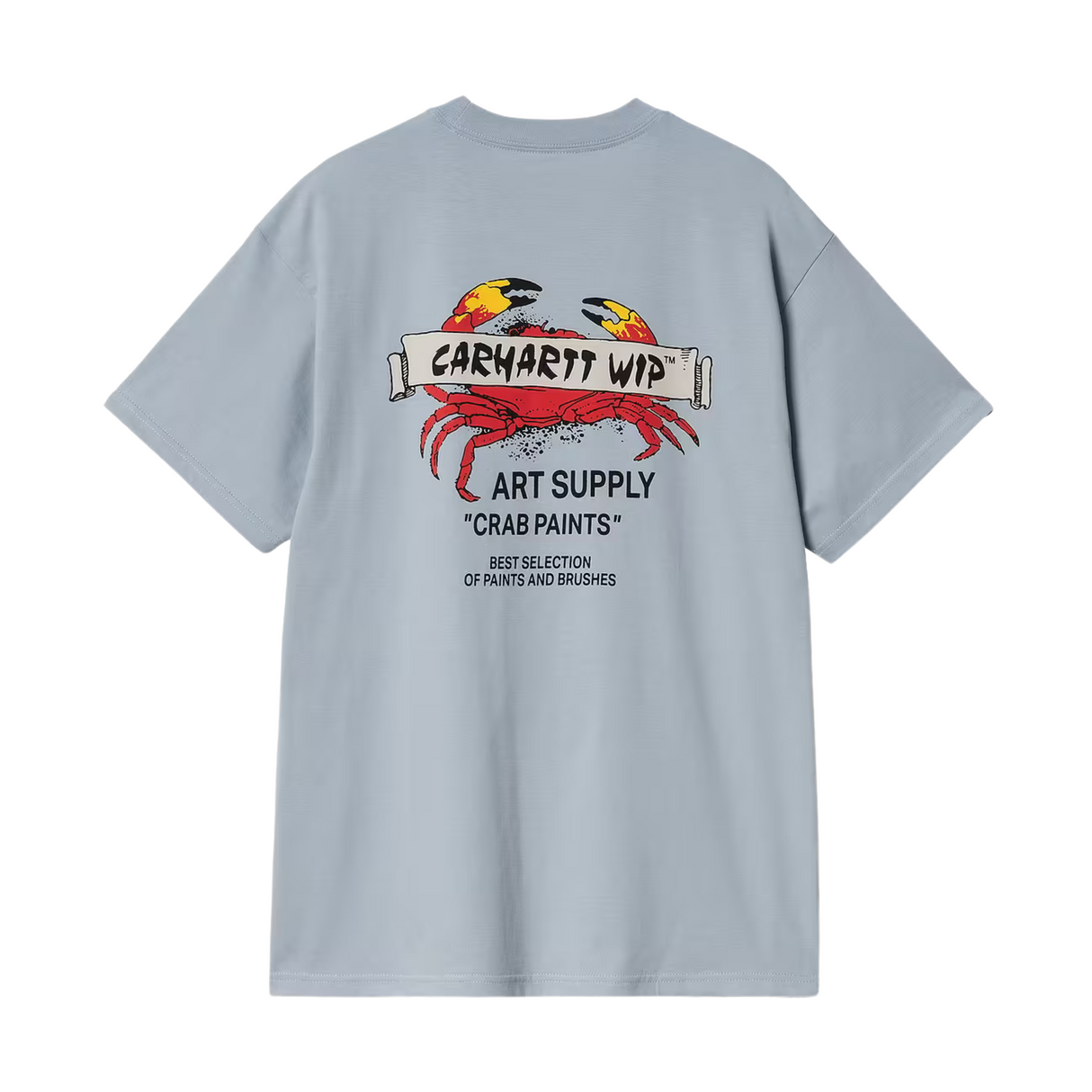 Carhartt WIP Crab Paint T-Shirt - Frosted Blue