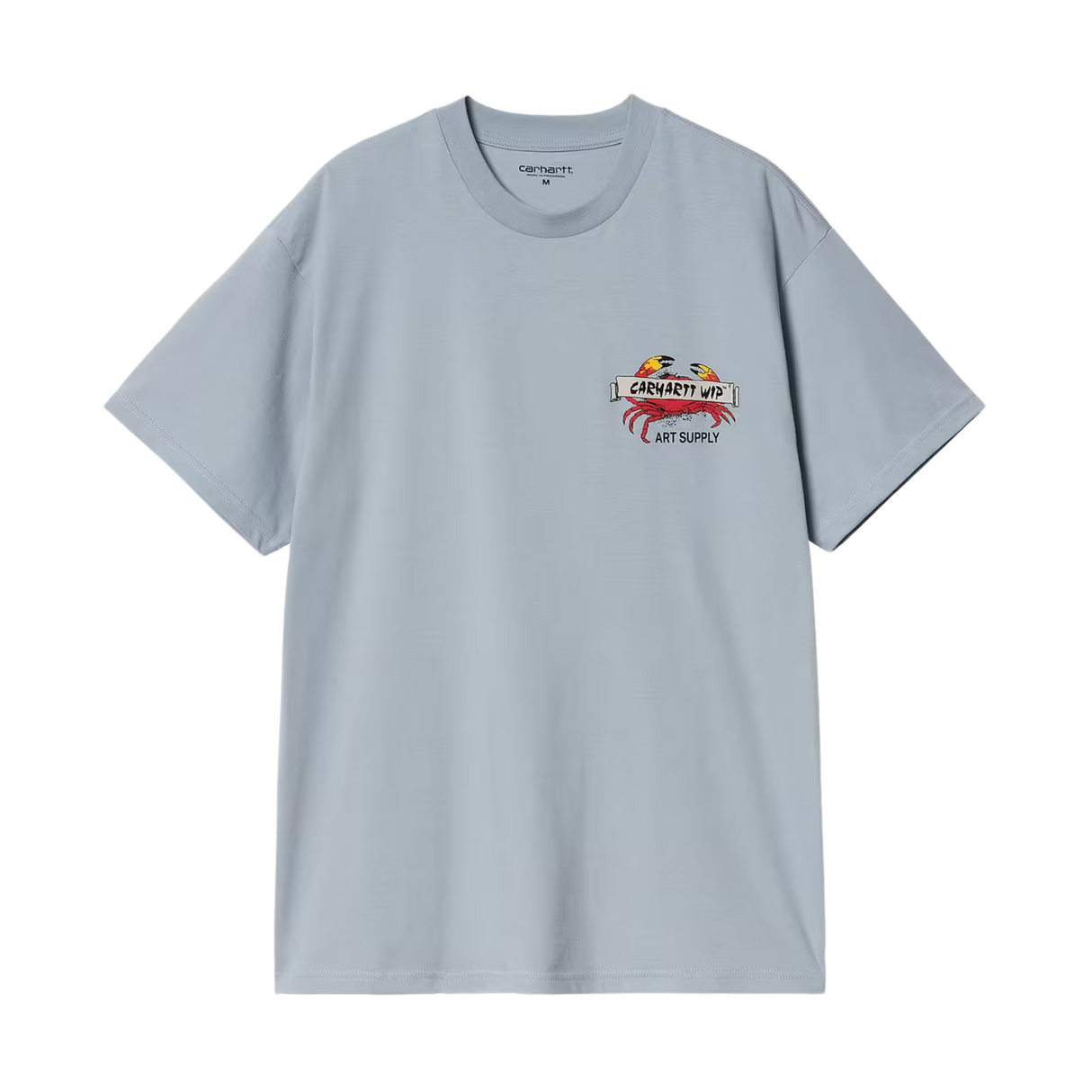 Carhartt WIP Crab Paint T-Shirt - Frosted Blue