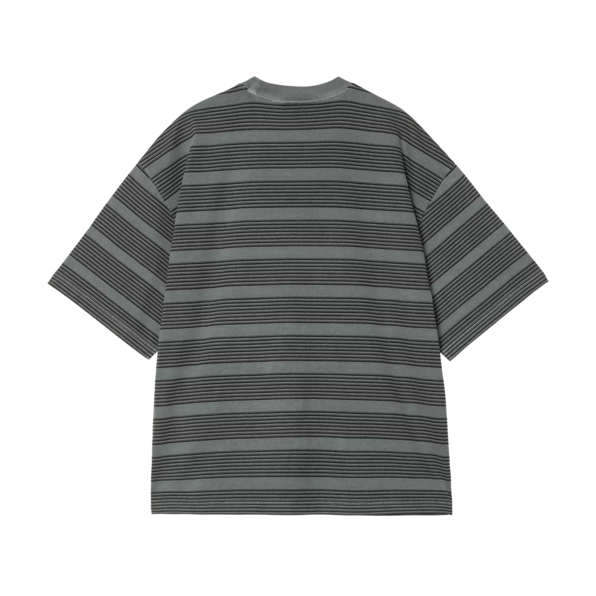 Carhartt WIP Hanson T-Shirt - Hanson Stripe, Kale Green (garment dyed)
