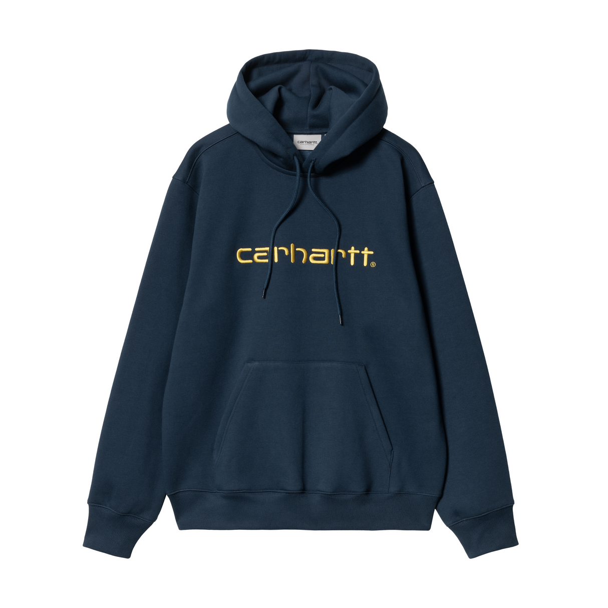 Carhartt WIP Hooded Carhartt Sweatshirt – Ink / Air Yellow