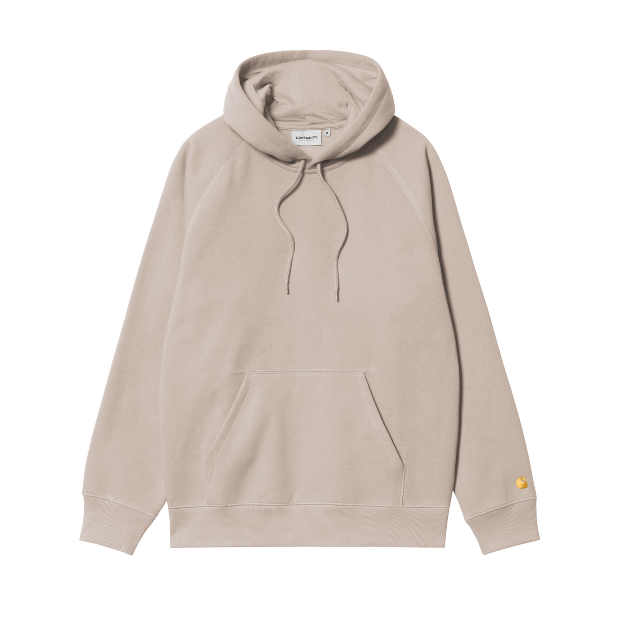 Carhartt WIP Hooded Chase Sweatshirt - Dusky Beige / Gold