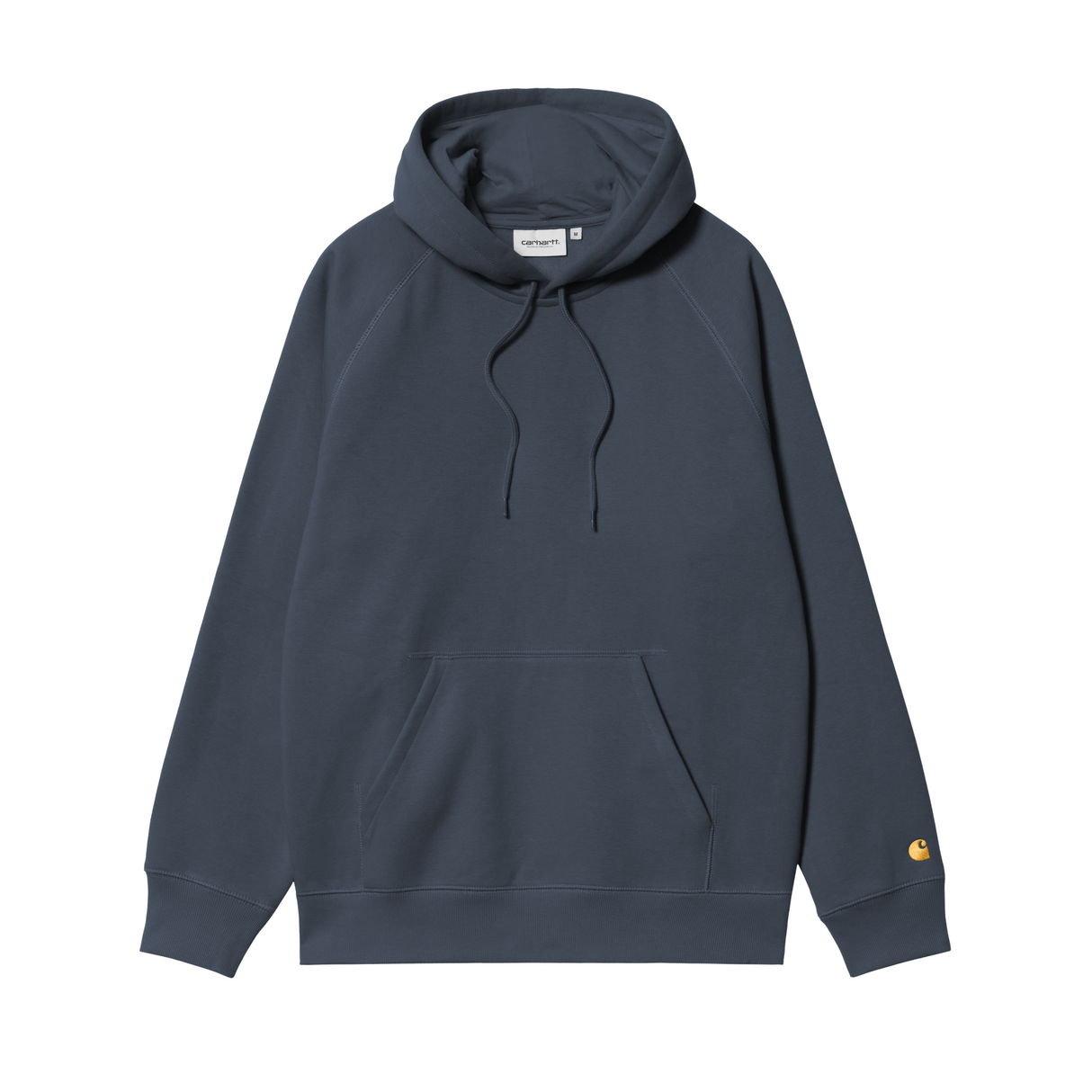 Carhartt WIP Hooded Chase Sweatshirt - Dusky Blue / Gold