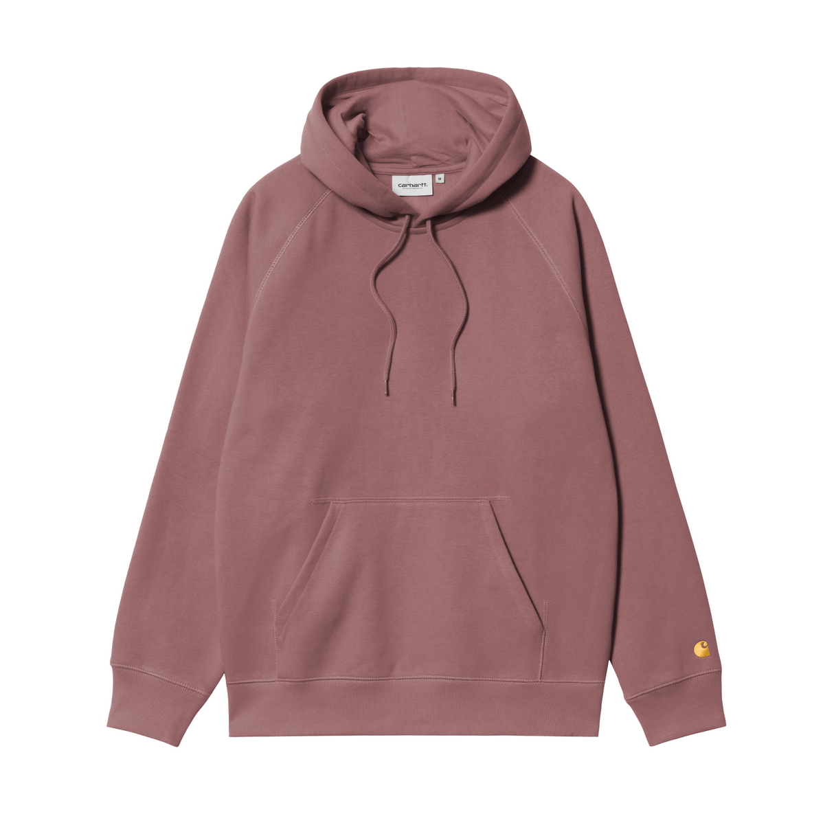 Carhartt WIP Hooded Chase Sweatshirt - Dusky Pink / Gold