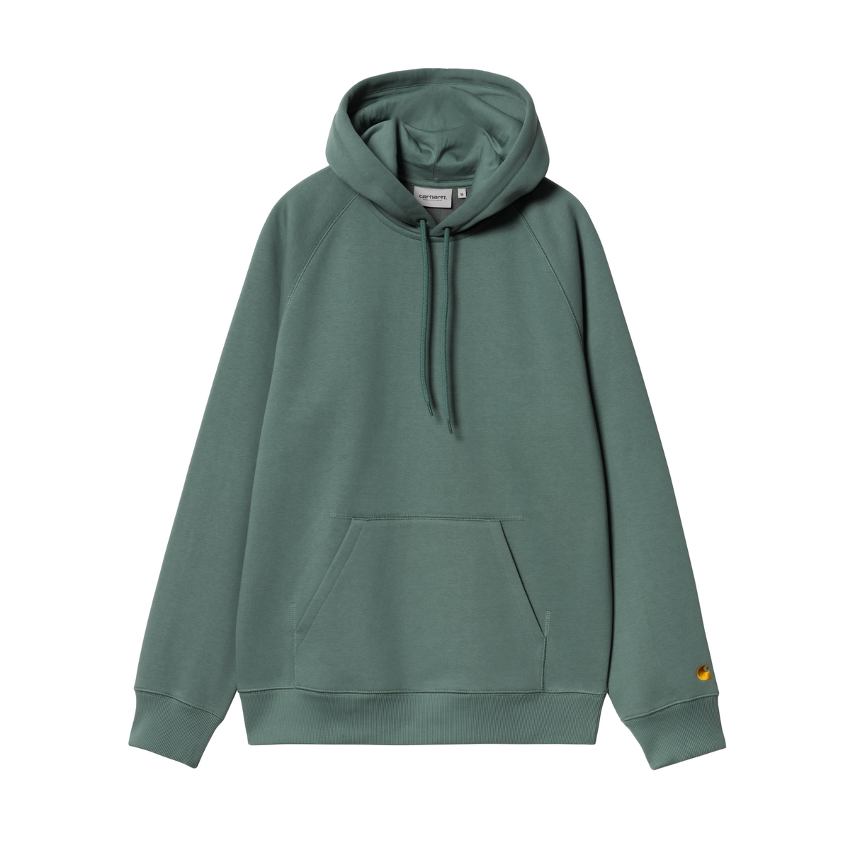 Carhartt WIP Hooded Chase Sweatshirt - Silver Pine / Gold