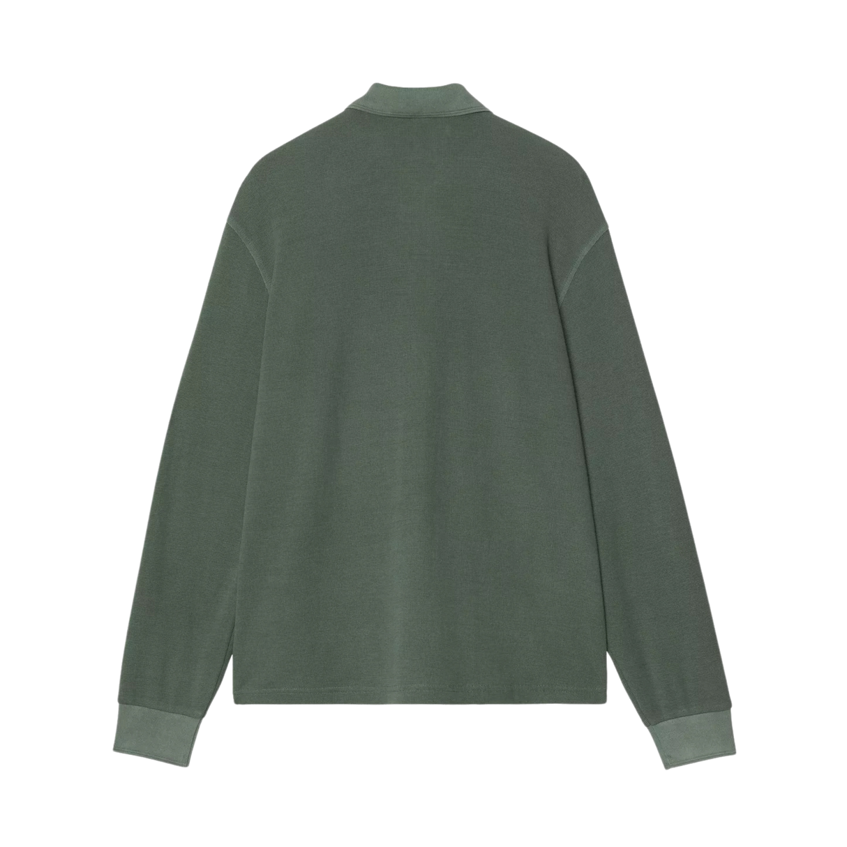 Carhartt WIP L/S Waffle Rugby Shirt - Dark Scarab (garment dyed)