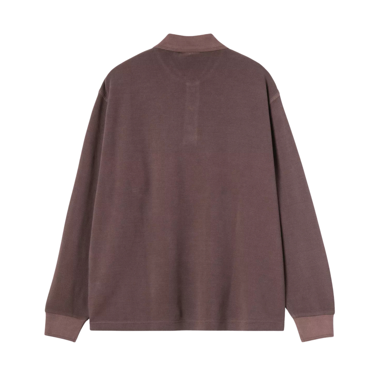 Carhartt WIP L/S Waffle Rugby Shirt - Palisander (garment dyed)